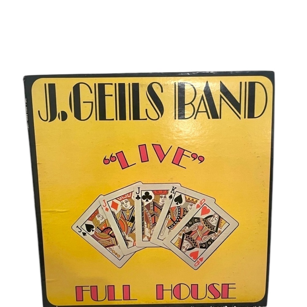 J. Geils Band 'Live' Full House Vinyl Record